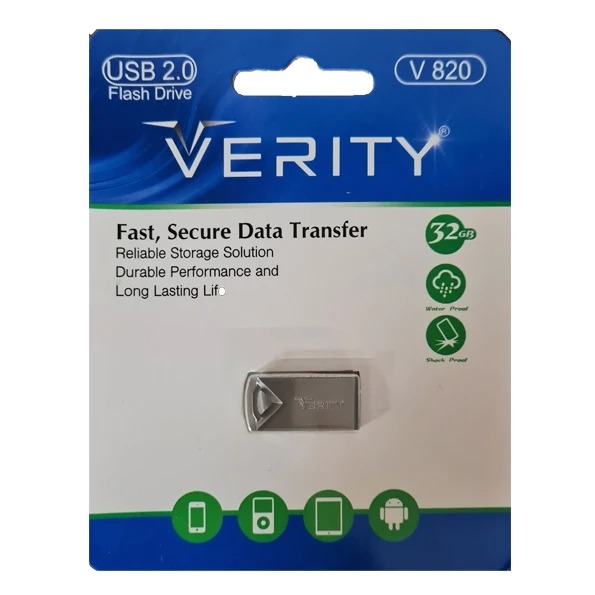 فلش مموری وریتی مدل V820 USB2.0 ظرفیت 32 گیگابایت