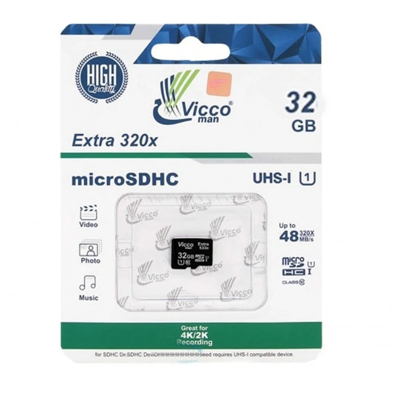 کارت حافظه 32 گیگ ویکو Vicco U1 48MB/s